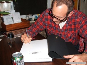 Terry Richardson signing his book for Matt Frackas