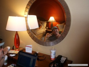 Matt Frackas in a Hotel with nude model in bed